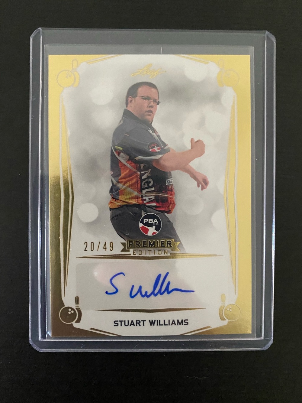 2023 Leaf PBA Premier Edition Stuart Williams Autograph Card /49
